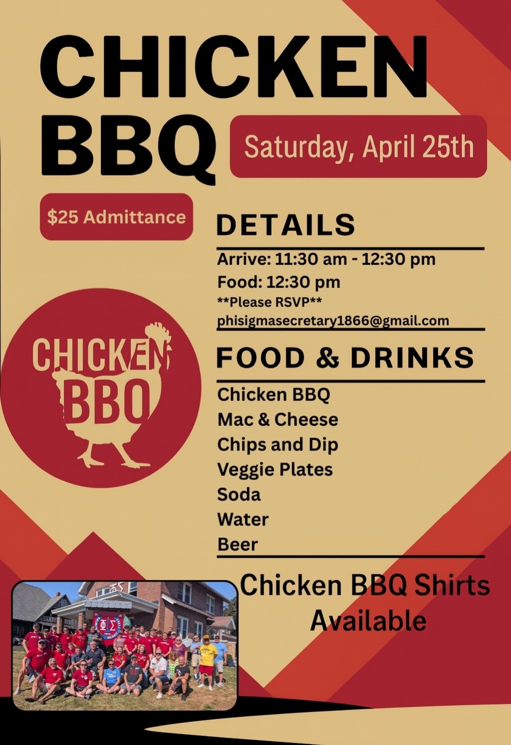 Chicken BBQ flyer